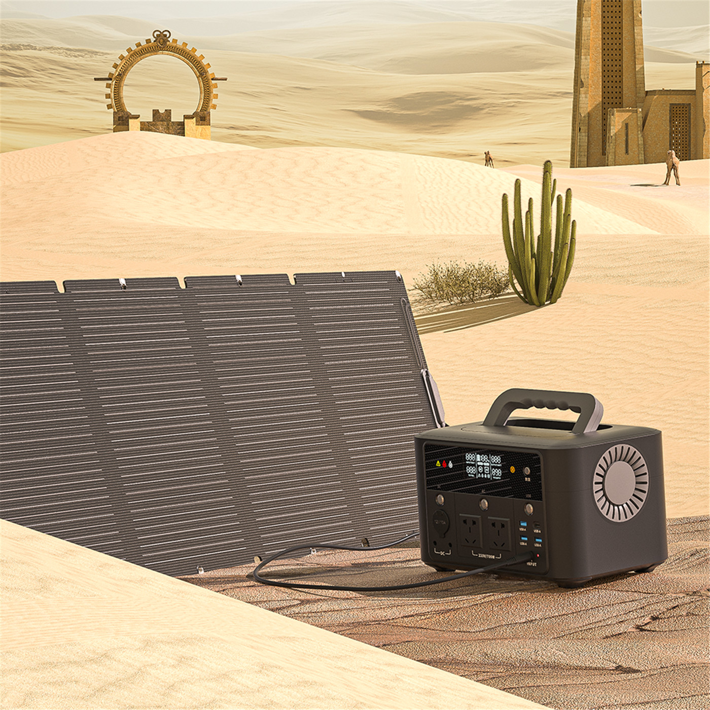 Wholesale customization OEMODM 700Wh outdoor Portable Power Station A700-3 (4)